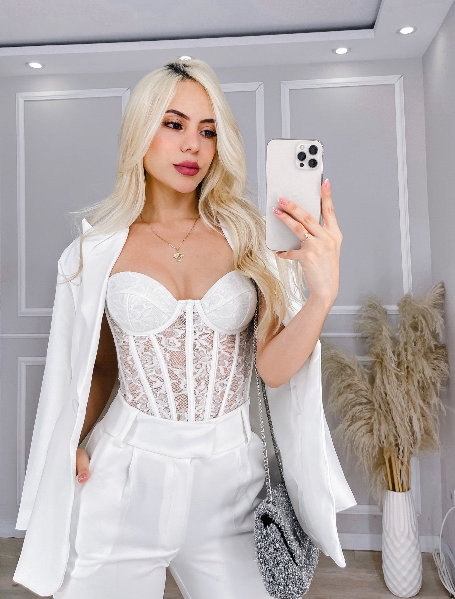 CORSET DE ENCAJE MARFIL- MYSELF