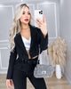 SET BLAZER Y PANTALON NEGRO - MYSELF