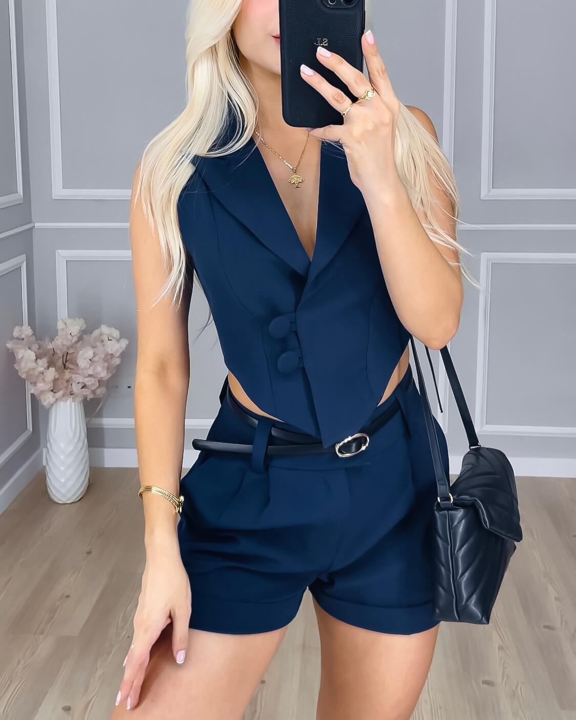 SET CHALECO Y SHORT SASTRE - MYSELF